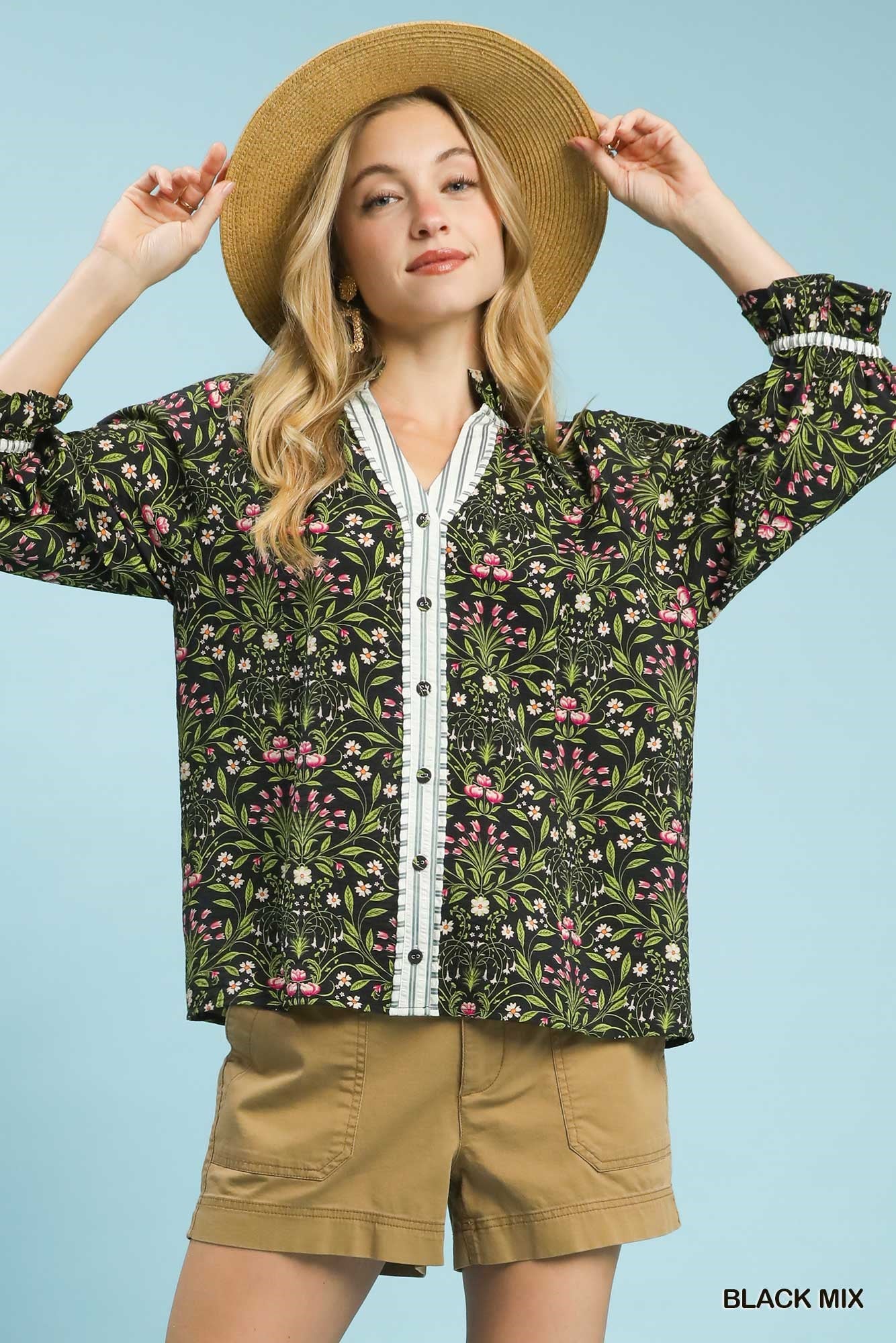 Floral Tendrils Top