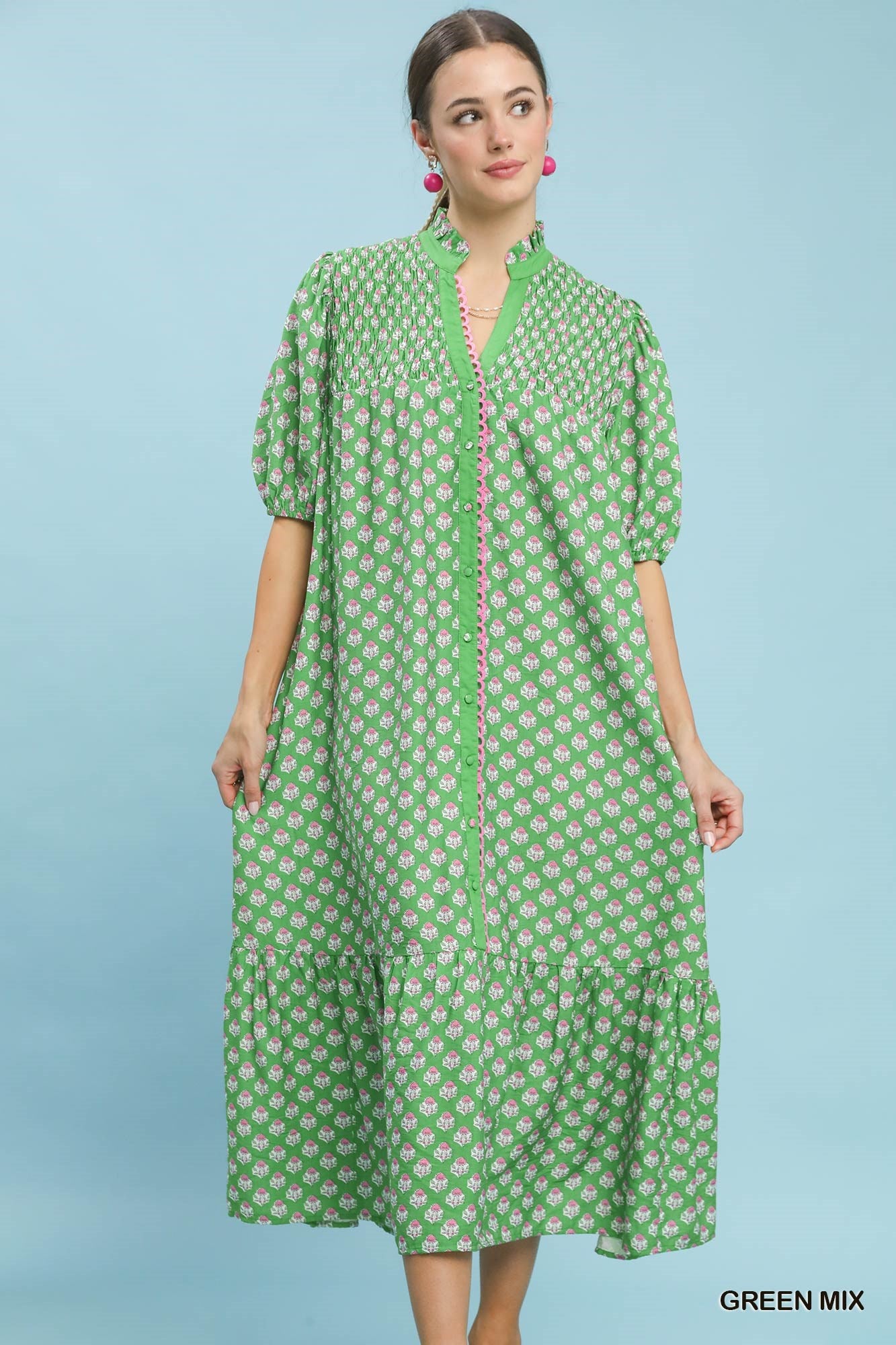 Green Mix Dress