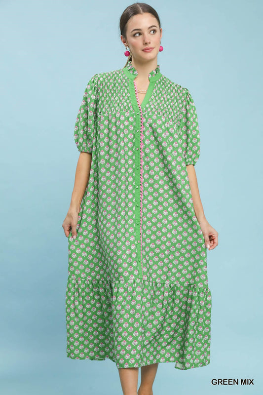 Green Mix Dress
