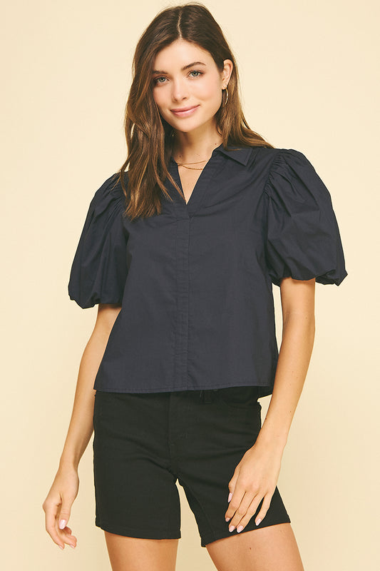 Bubble Slv Top