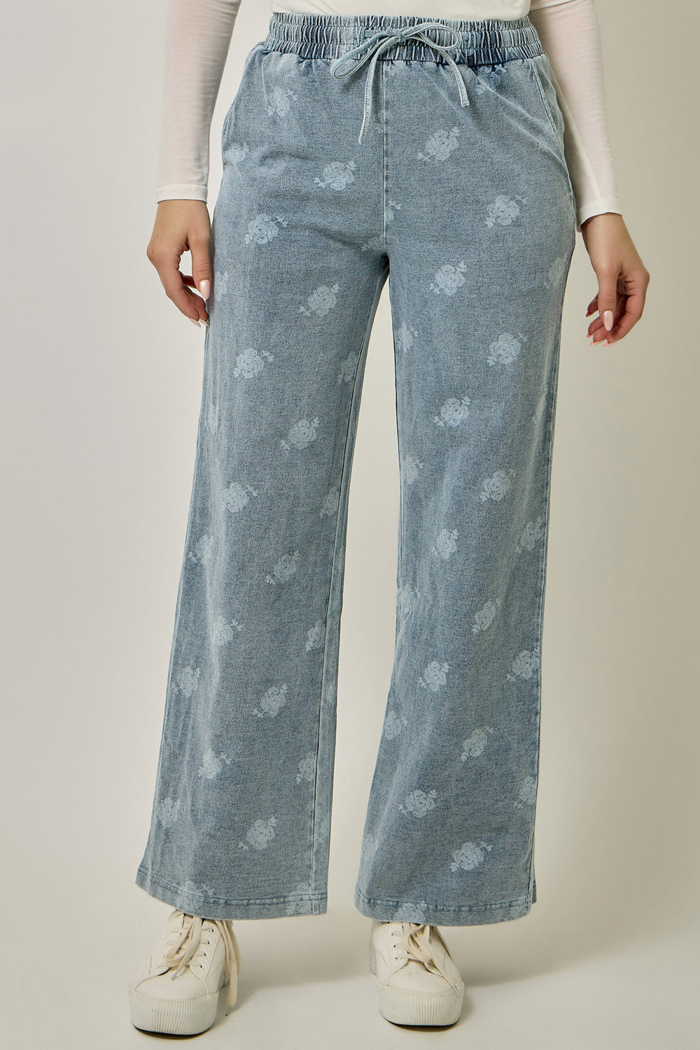 Denim Track Pants