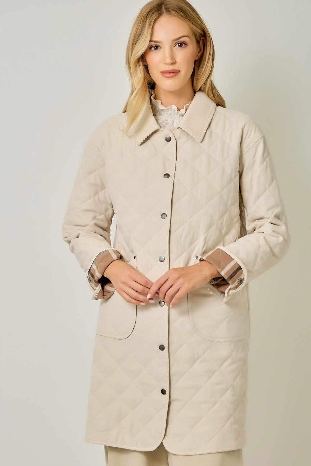 Quilted Long Jacket