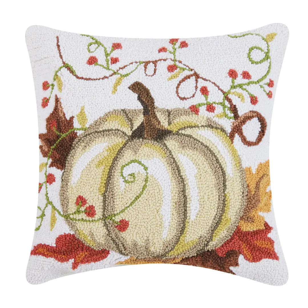 Cream Harvest Pumpkin Hook Pillow