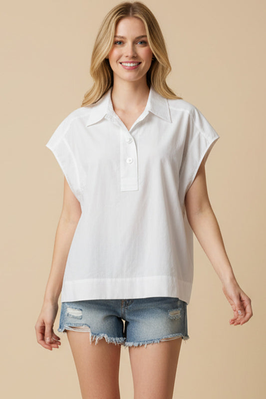 Solid Cap Slv Top