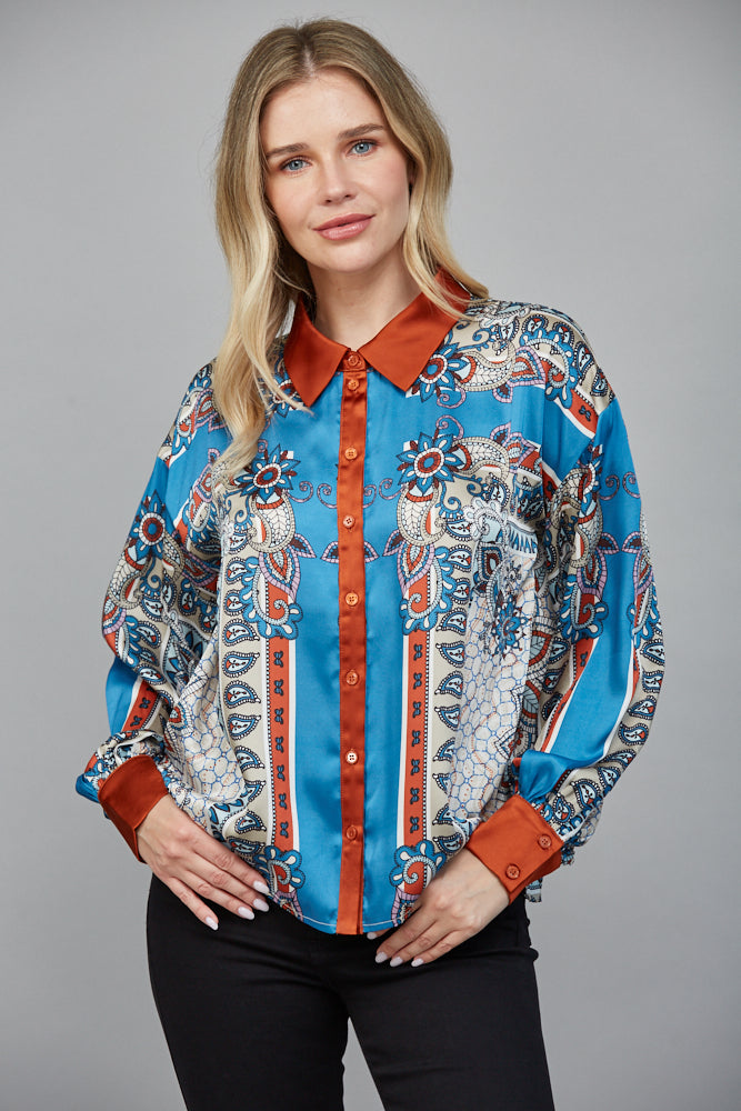 Scarf Print LS