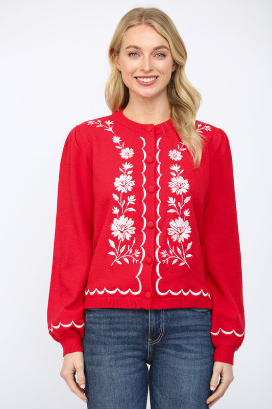 Emb. Detail Cardigan