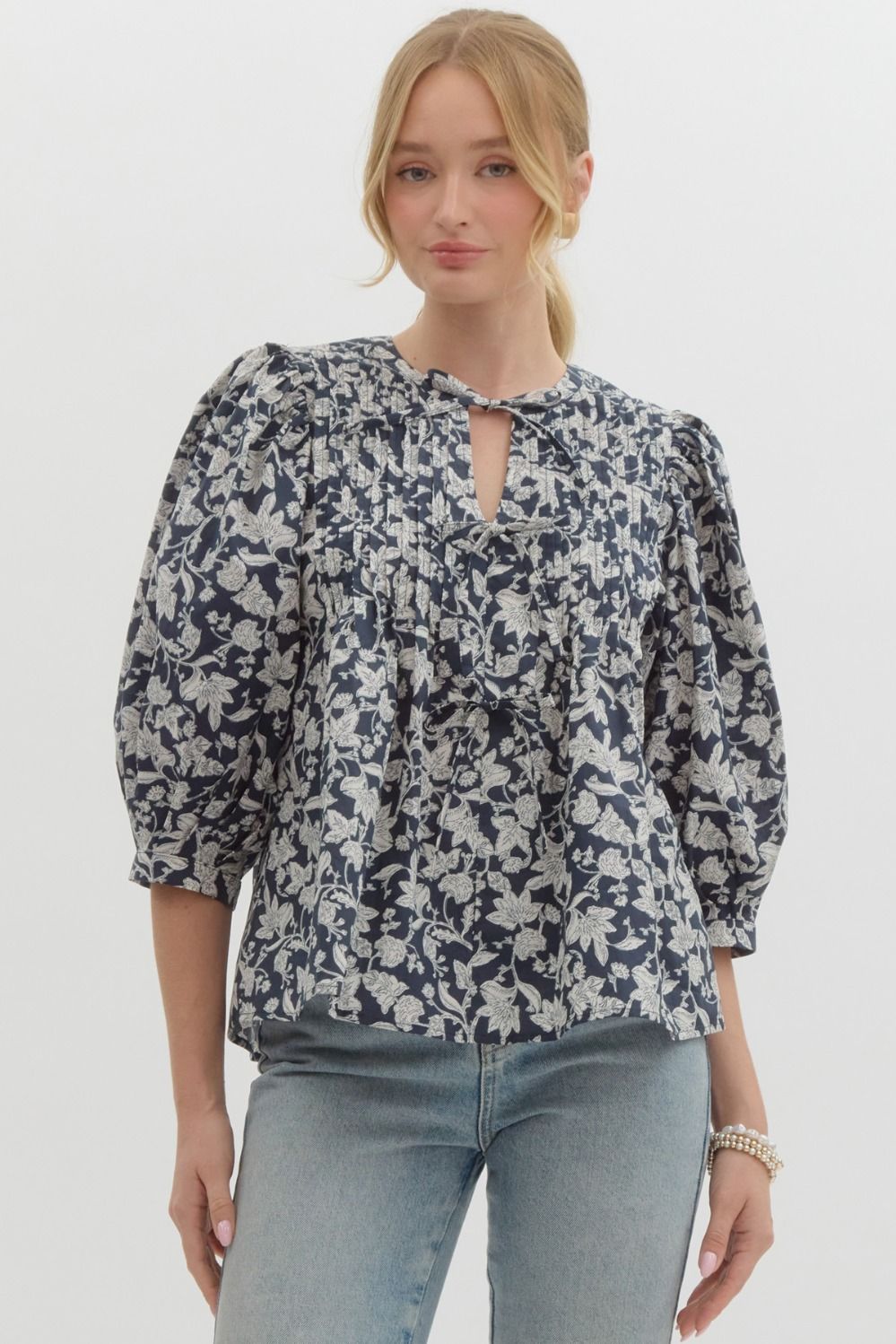 Tie Floral Top