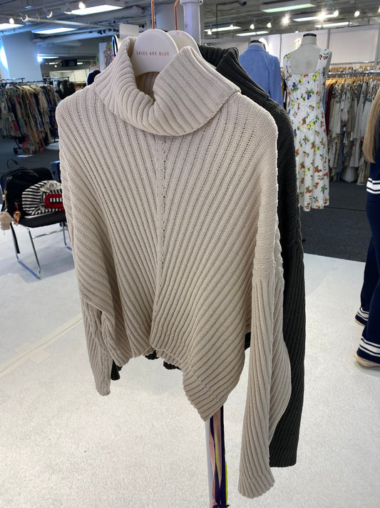 Textured Turtle Neck Sweater