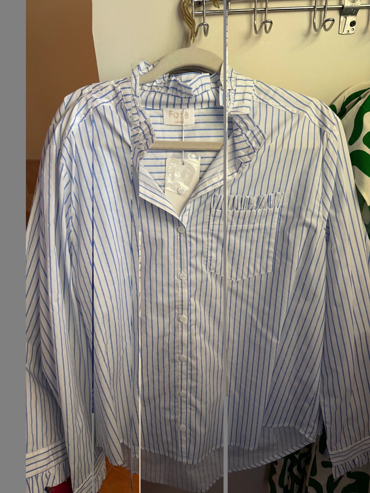 Stripe Pattern Ruffle