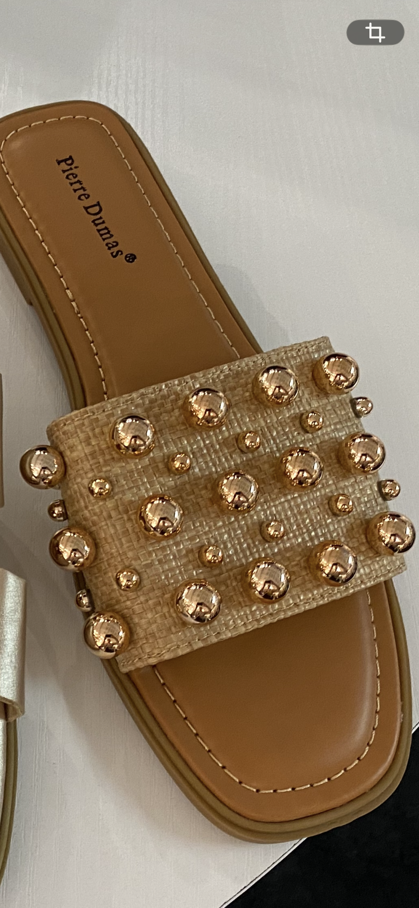 Gold Ball/Natural Sandal