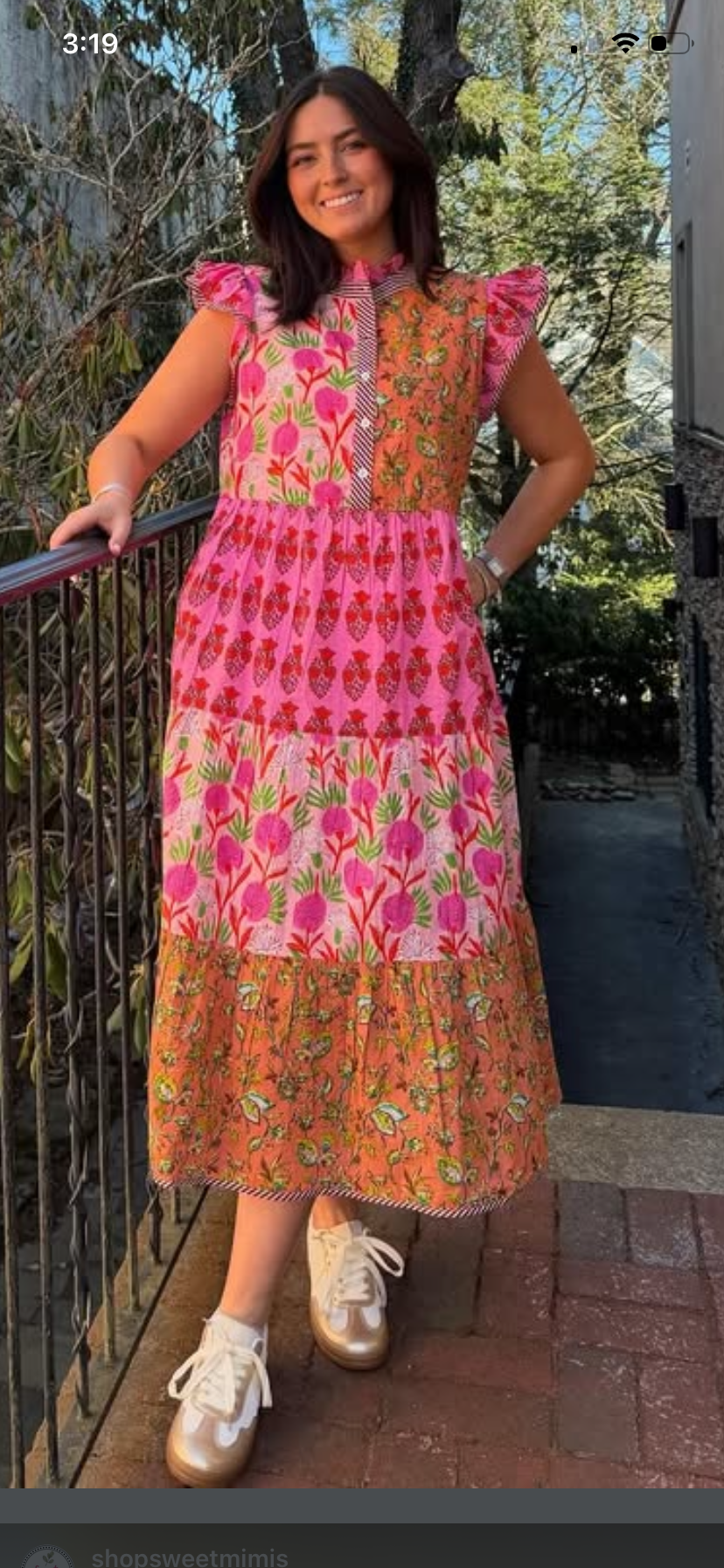 Patchwork Tiered Dress
