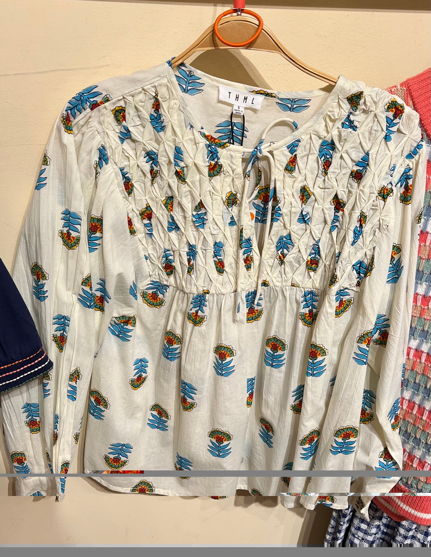LS Cream Floral Top