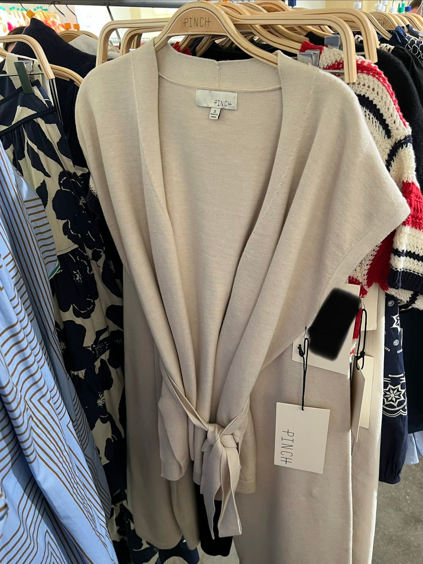 Front Tie Blazer Vest