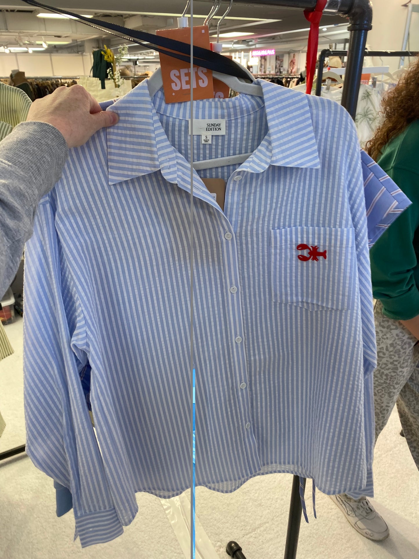 Lobster Striped Top