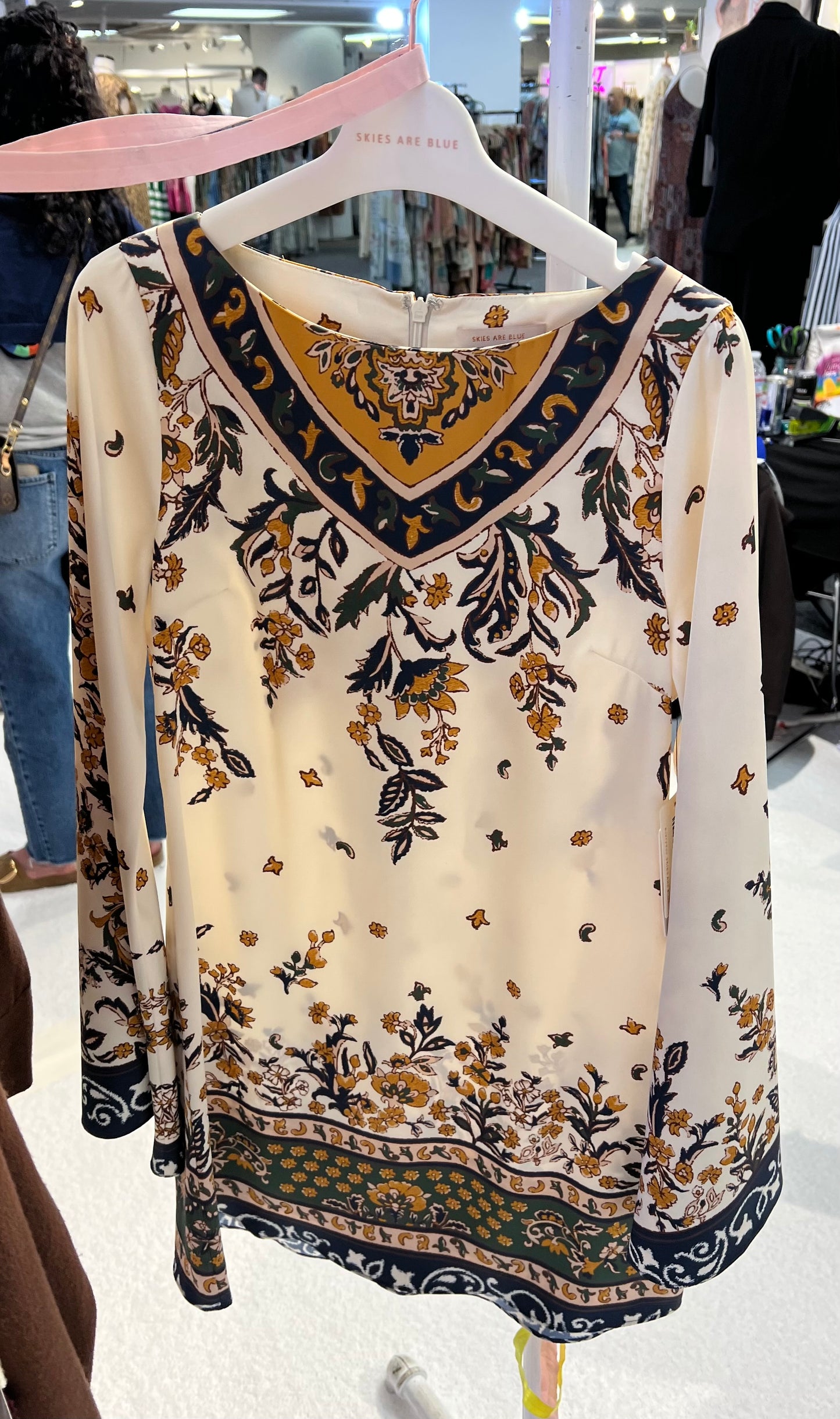 Border Satin Dress