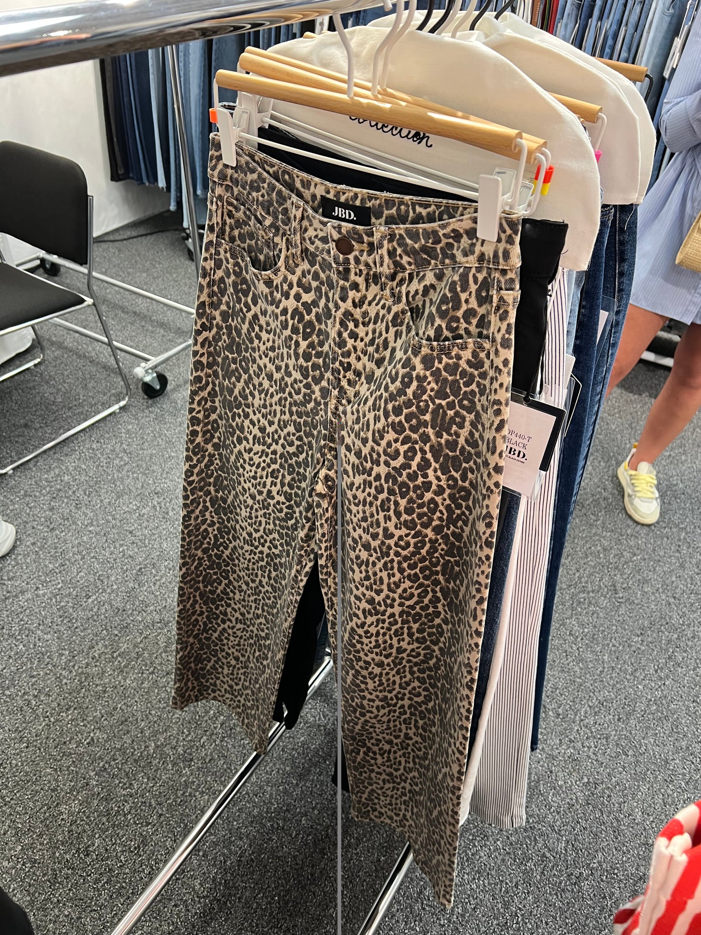 Leopard Straight Jeans