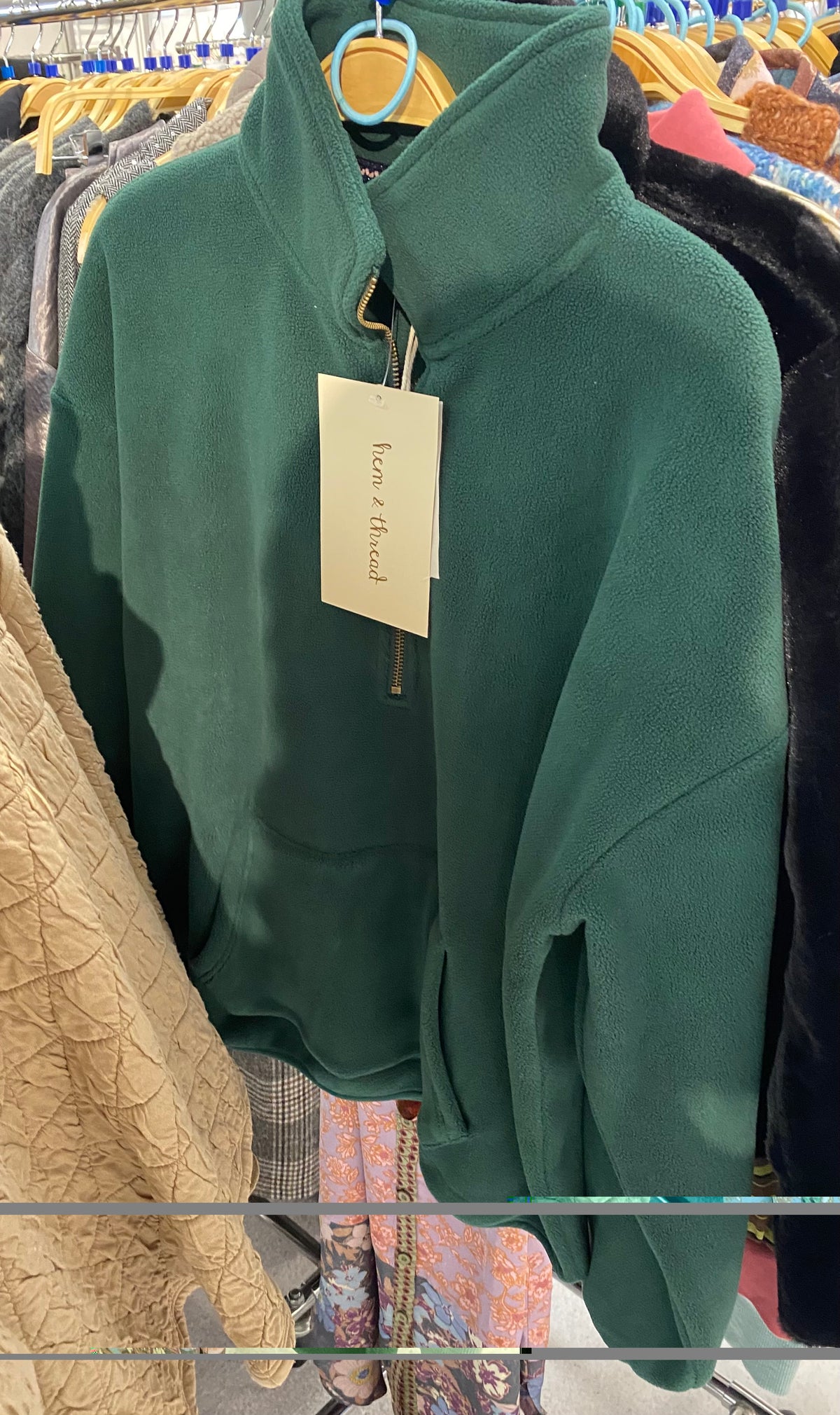 Zip Fleece Pullover