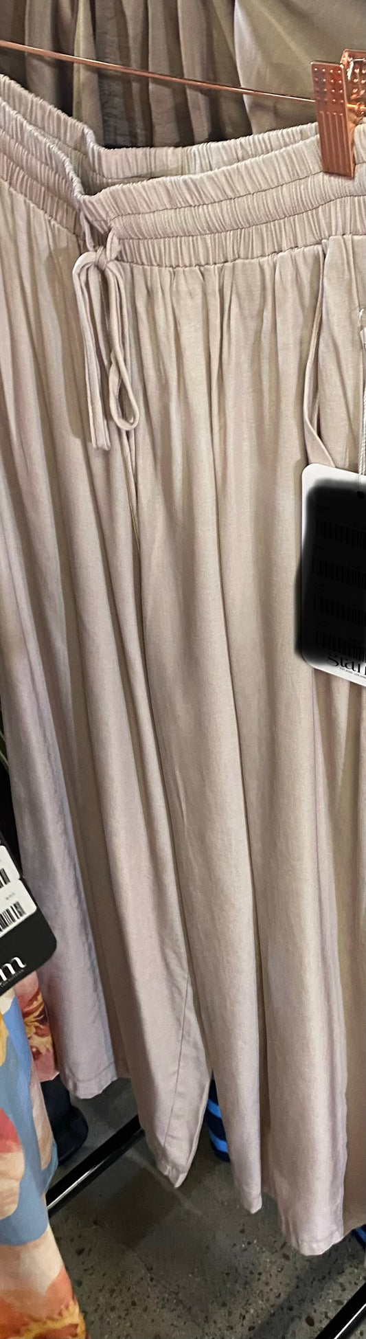 Drawstring Wide Leg Pants