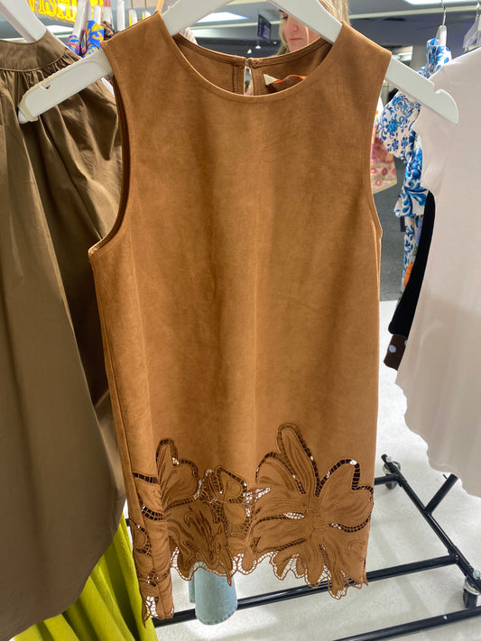 Brown Suede Dress