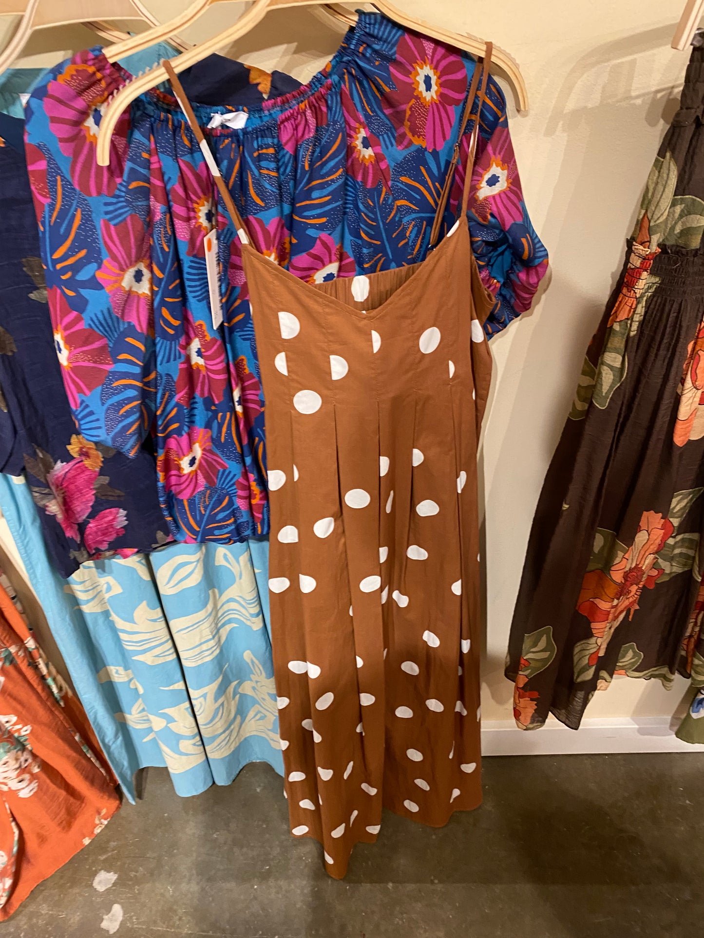 Thin Strap Polka Dress