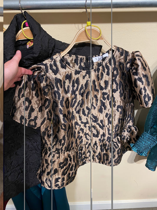 Cheetah Textured Top