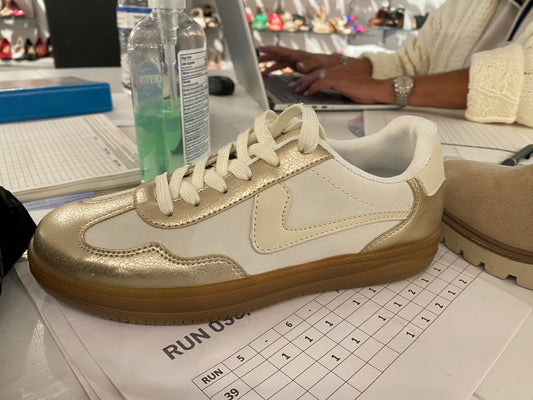 Gold Combo Sneaker