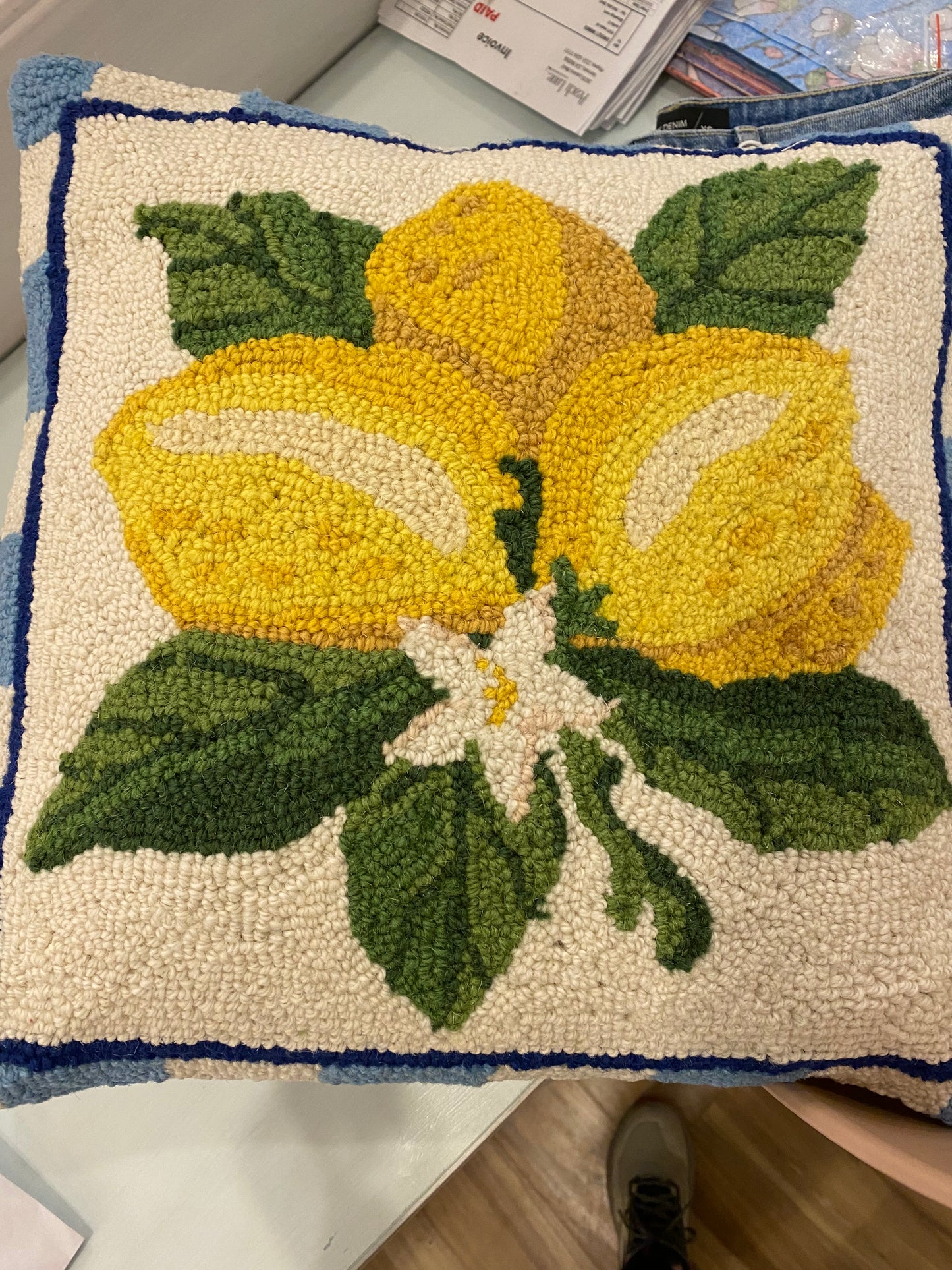 Summer Lemon Hook Pillow