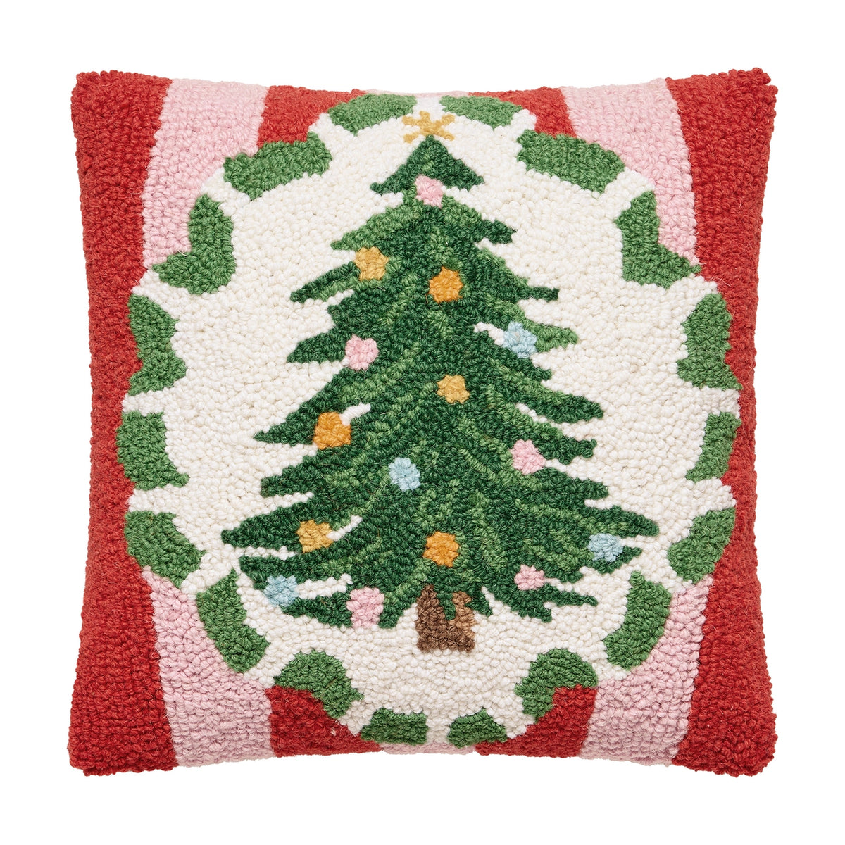 Holiday Frames Tree Hook Pillow