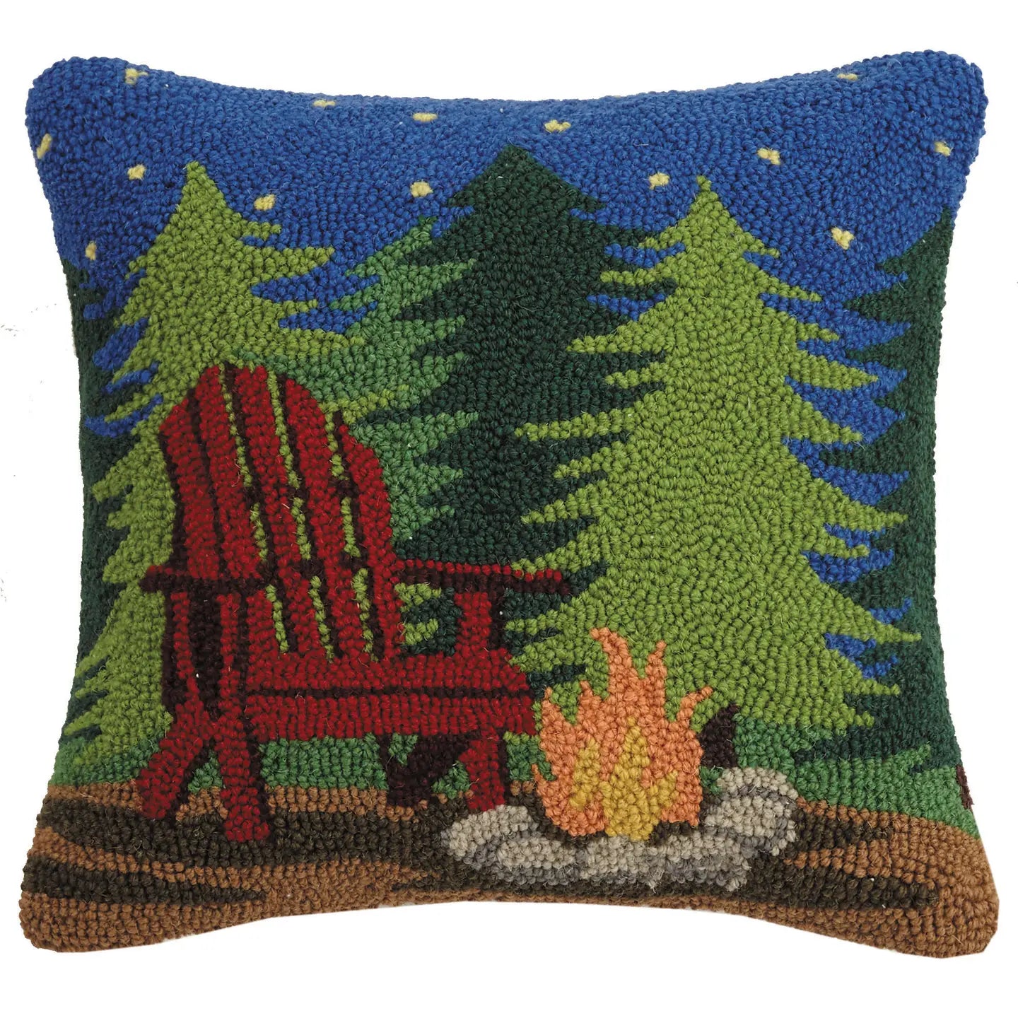 Campfire Scene Hook Pillow