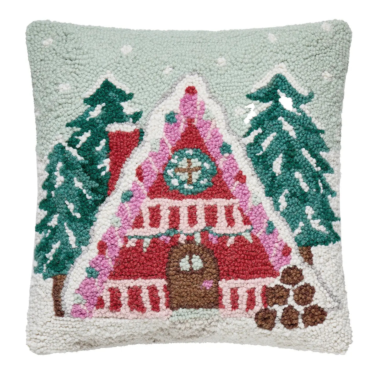 Trendy Cabin House Hook Pillow