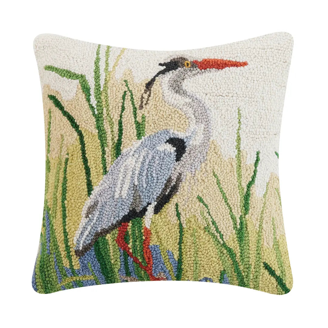 Great Blue Heron Hook Pillow