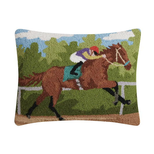 Racing Horse Hook Pillow