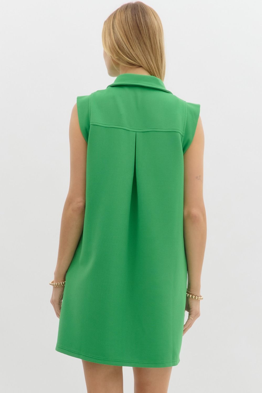 Ribbed Slvless Dress
