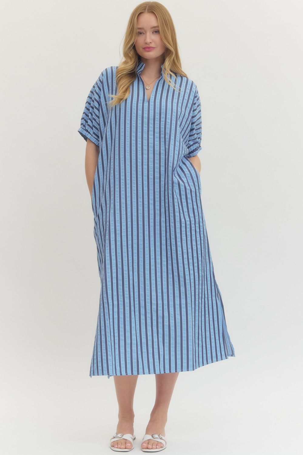 Striped SS Dress