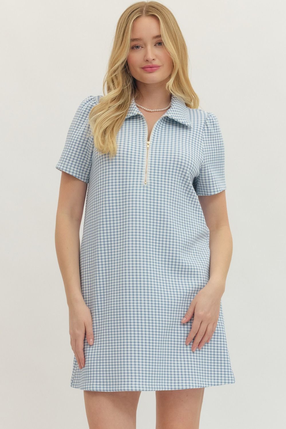 Gingham Print Dress
