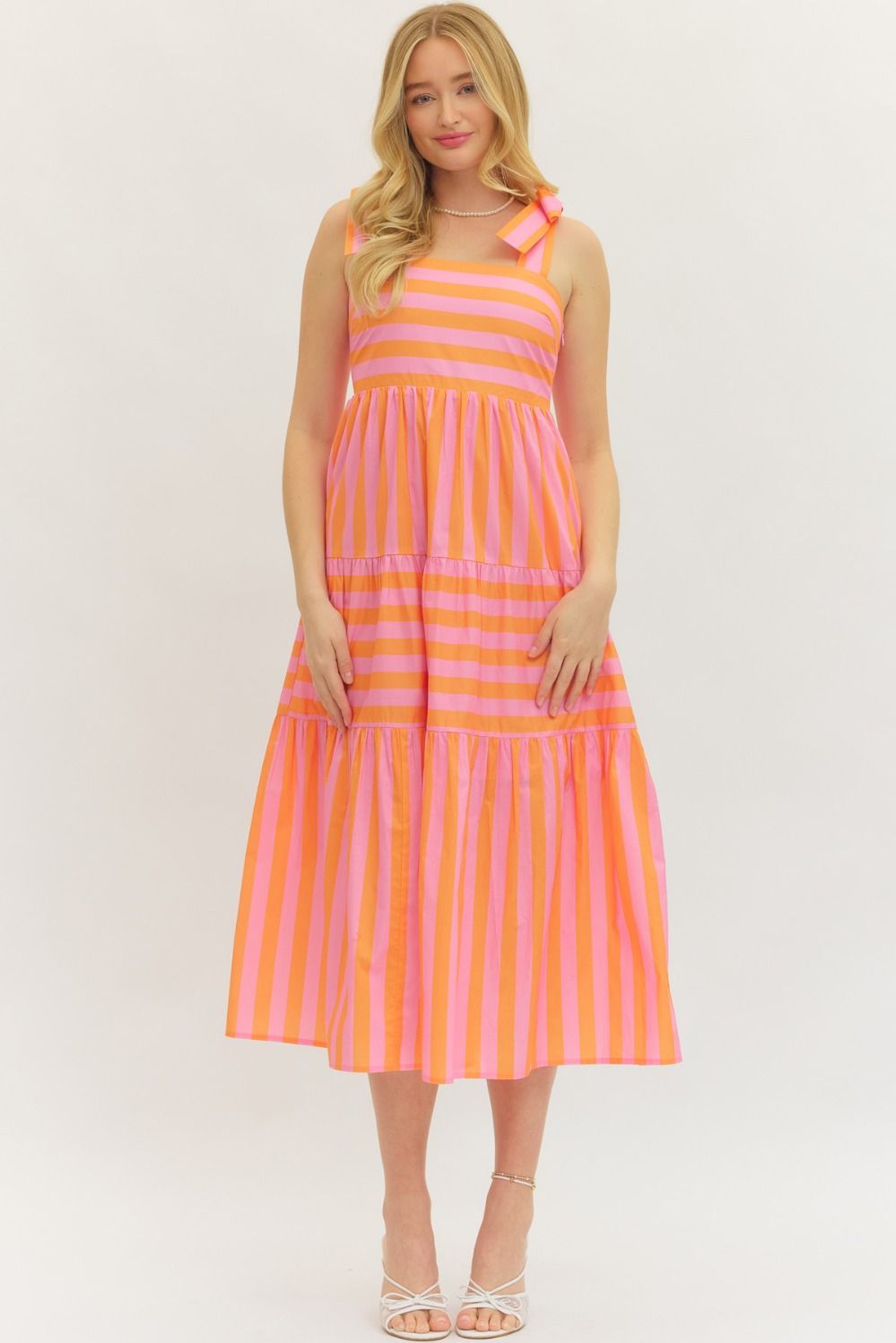 Bow Shoulder Strap Dress