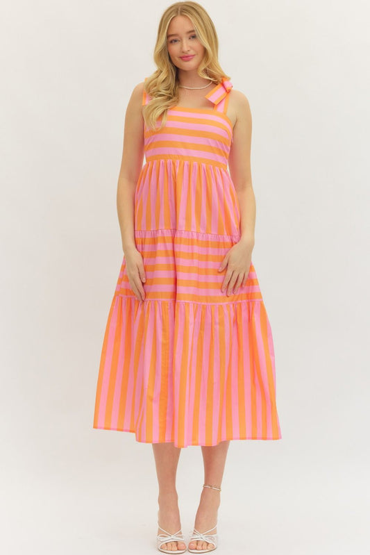 Bow Shoulder Strap Dress