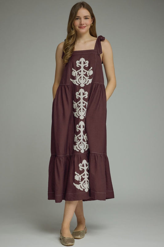 Chocolate Slvless Dress