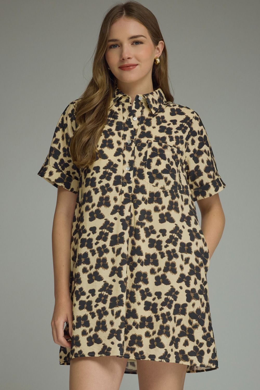 Butterfly Print Mini Dress