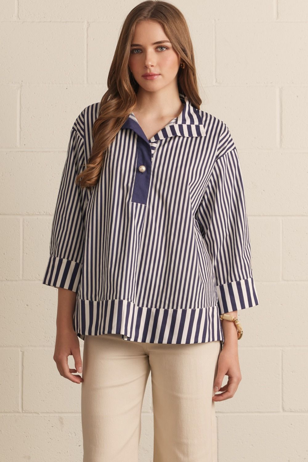 Midnight Stripe Top
