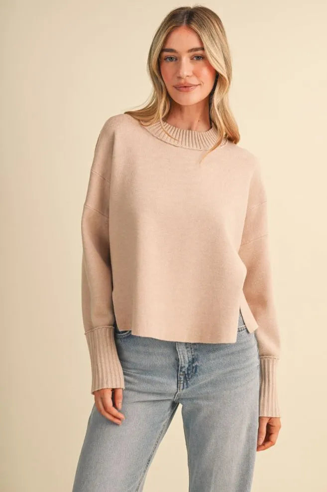 Drop Shoulder Relaxed Sweater