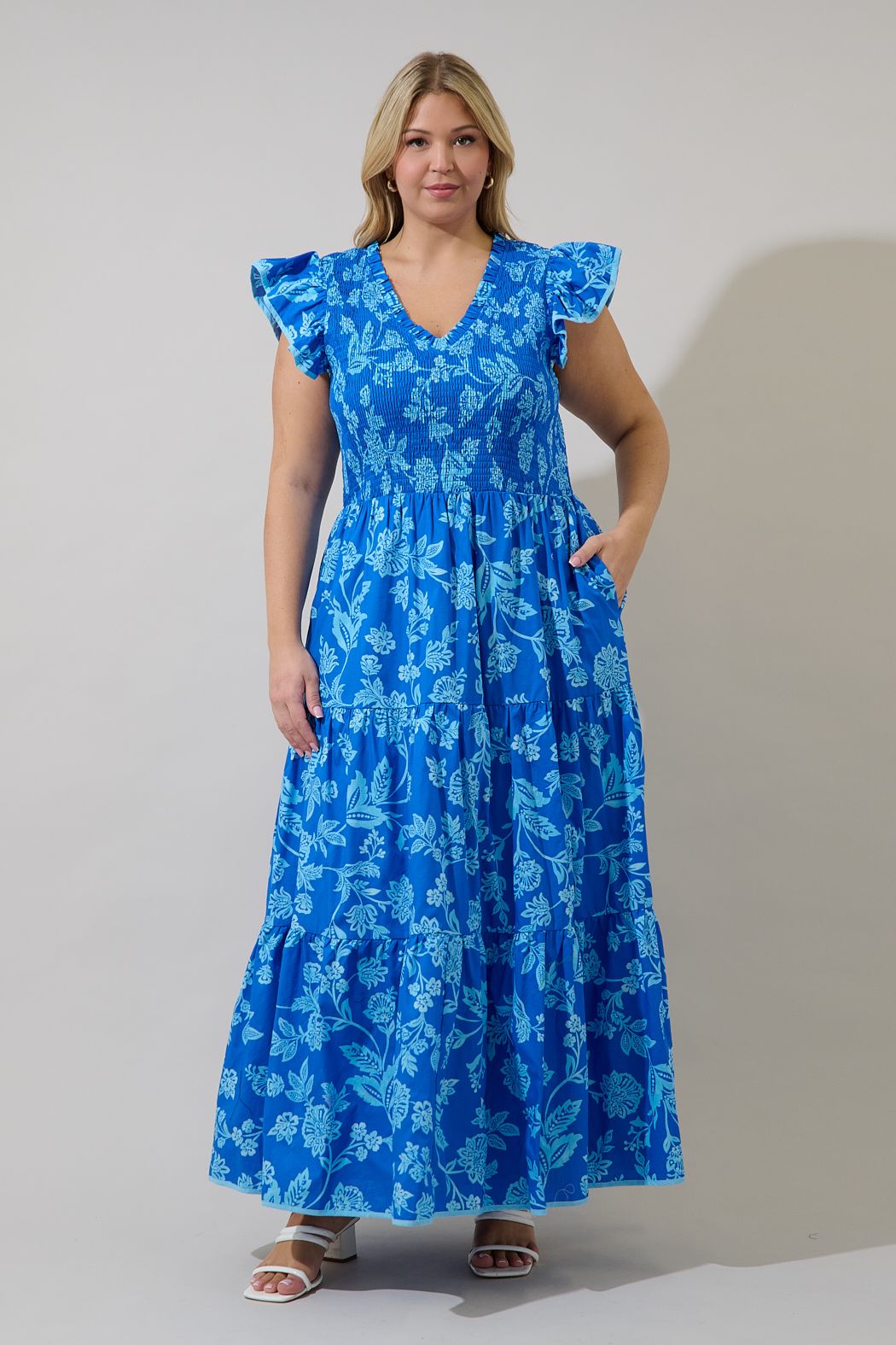 Sunfire Tiered Midi Dress