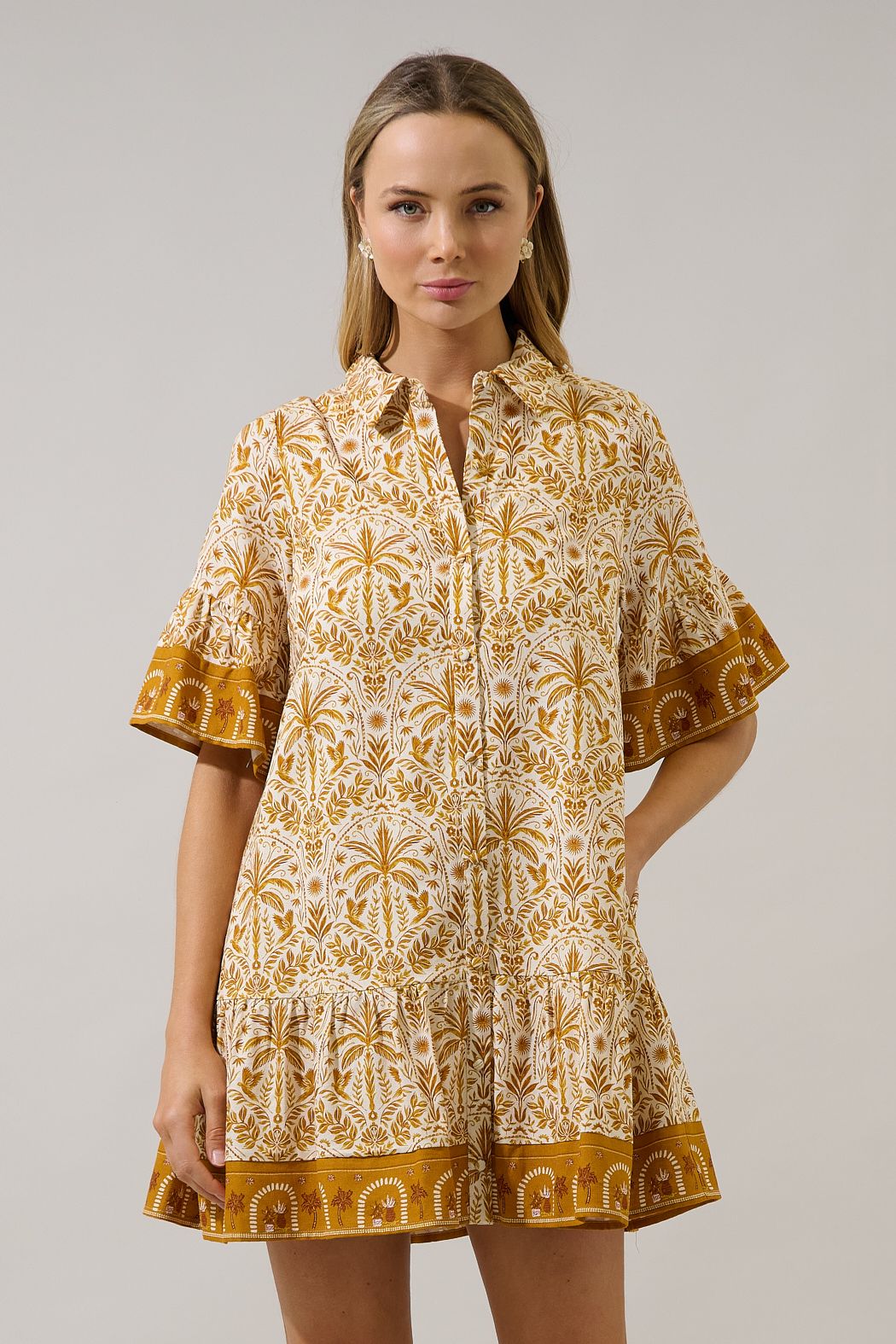 Calina Shift Mini Dress