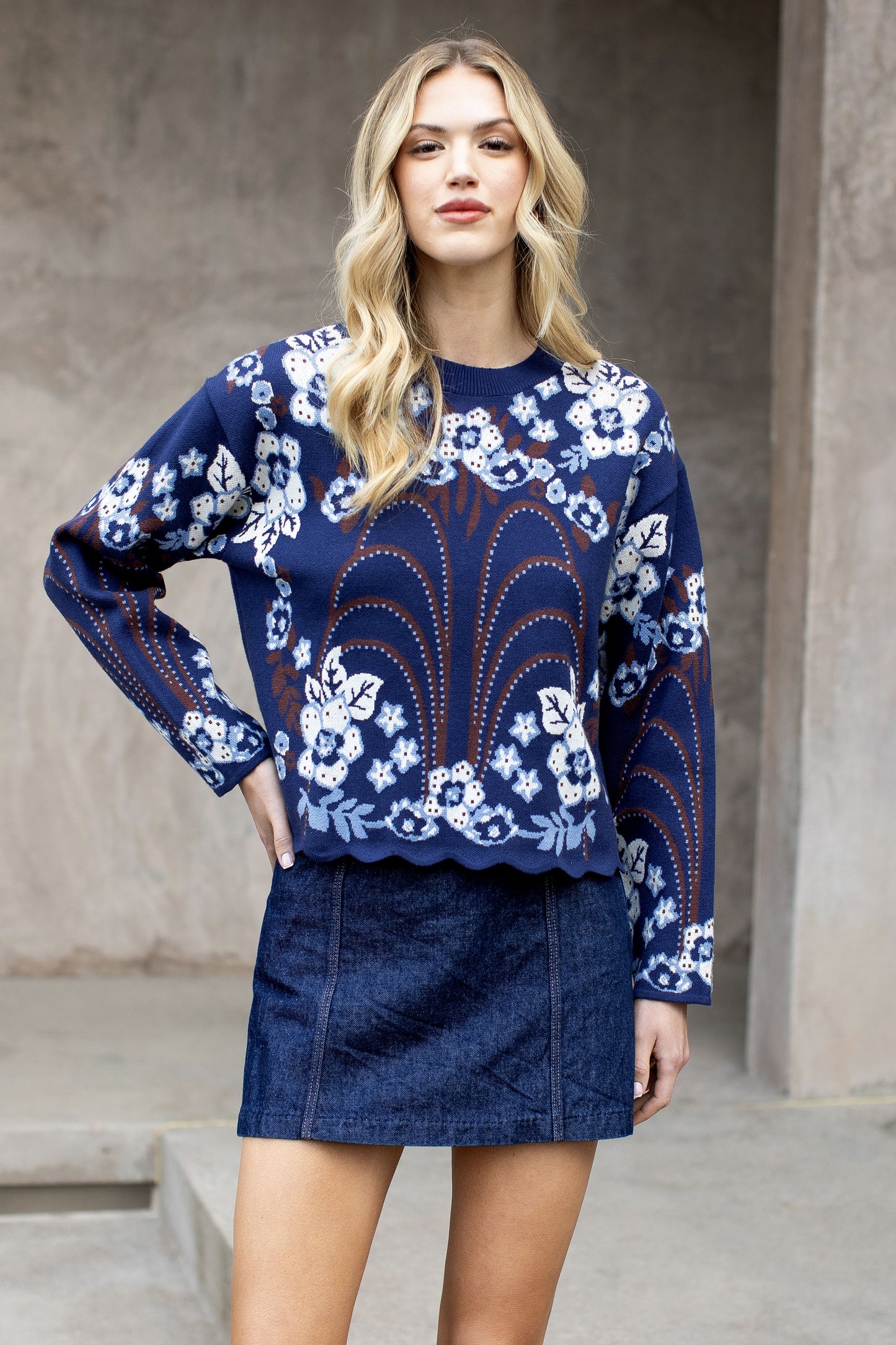 All Over Pattern Top
