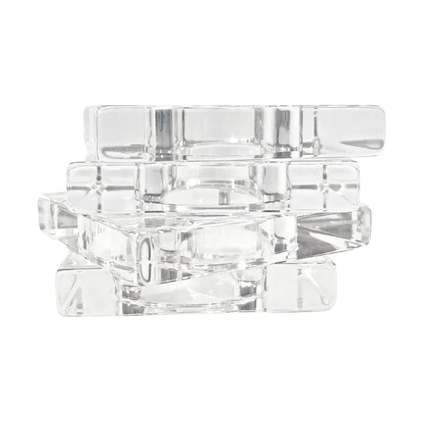 Acrylic Napkin Ring Set - Clear by Laura Park Designs